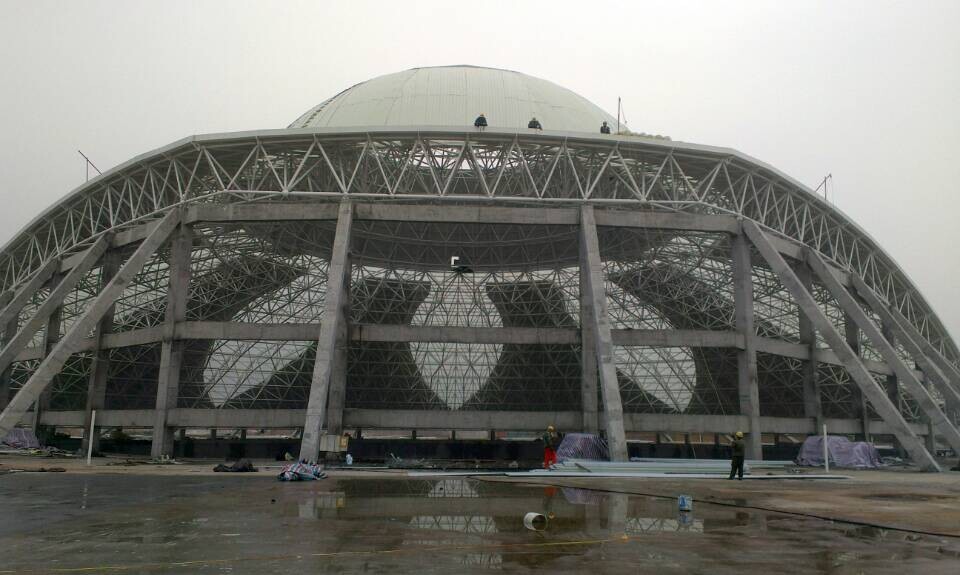 潮州温泉馆网架工程